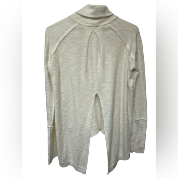 We The Free white split back pullover turtleneck sweater - Picture 2 of 8